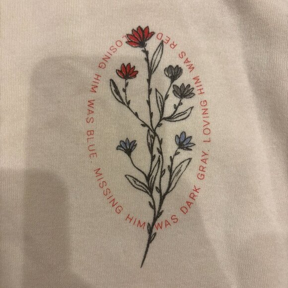 Taylor Swift Sweatshirt Loving Him Was Red Crewneck Pullover Taylor’s Version - Picture 2 of 4